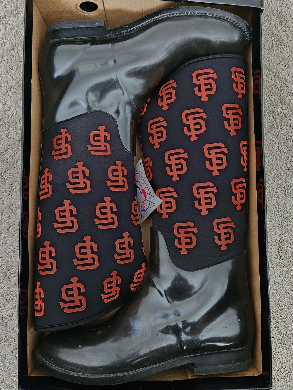 Cuce SF Giants neoprene rain boots womens size 10